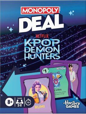MONOPOLY DEAL K-Pop Demon Hunters Card Game - NEW Sealed